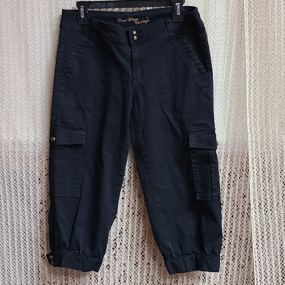 Heat Wave Vintage Black Pants Size 11